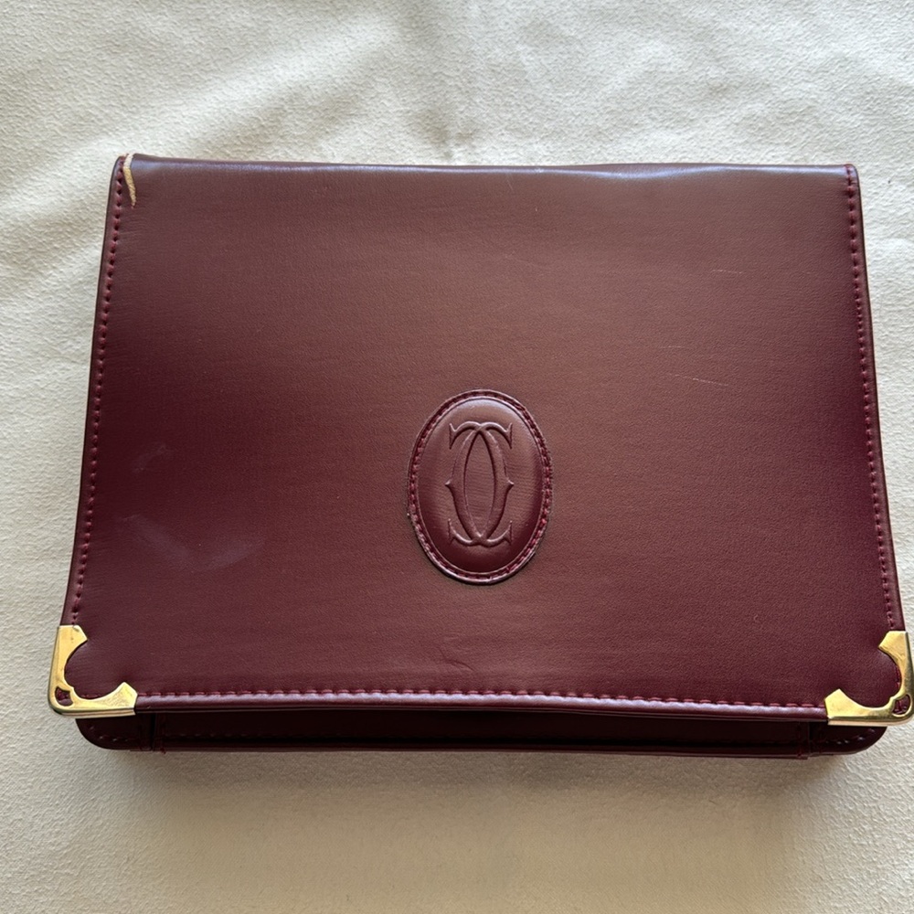 Vintage Clutch Bag Red Deadstock